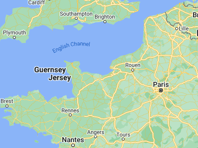 Map showing location of Langrune-sur-Mer (49.32346, -0.37346)