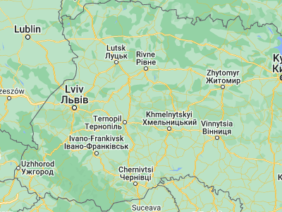 Map showing location of Lanivtsi (49.86328, 26.09082)