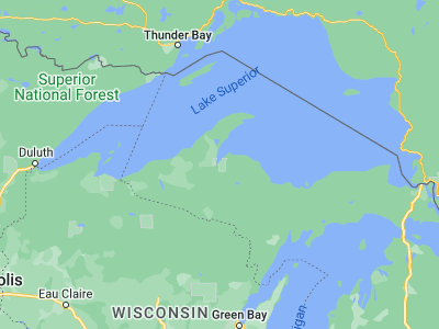 Map showing location of L'Anse (46.7566, -88.45291)