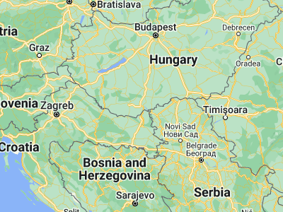 Map showing location of Lánycsók (46.00543, 18.62526)