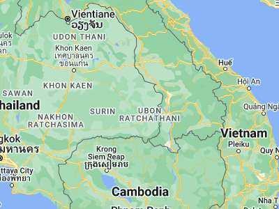 Map showing location of Lao Suea Kok (15.4183, 104.92363)