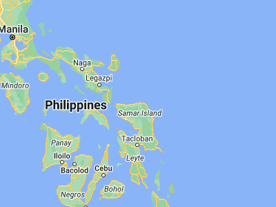 Map showing location of Laoang (12.5698, 125.0141)