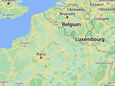 Map showing location of Laon (49.56667, 3.61667)