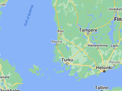 Map showing location of Lappi (61.1, 21.83333)
