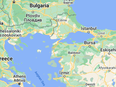 Map showing location of Lâpseki (40.34417, 26.68556)