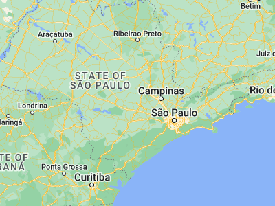 Map showing location of Laranjal Paulista (-23.04972, -47.83667)