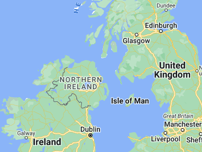 Map showing location of Larne (54.85, -5.81667)