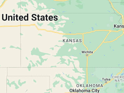 Map showing location of Larned (38.18057, -99.09871)