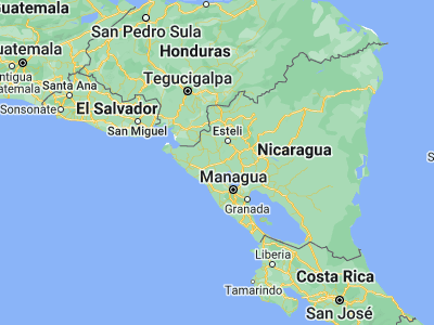 Map showing location of Larreynaga (12.67692, -86.57193)