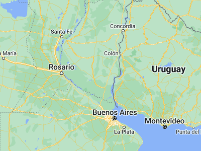 Map showing location of Larroque (-33.03595, -59.00125)