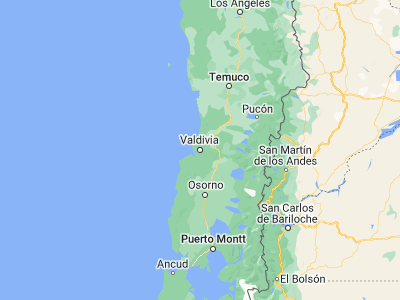 Map showing location of Las Animas (-39.80867, -73.21821)