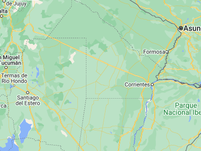 Map showing location of Las Breñas (-27.08966, -61.08161)