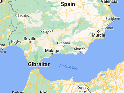 Map showing location of Las Gabias (37.13296, -3.69765)