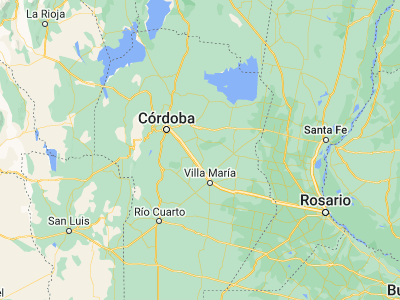 Map showing location of Las Junturas (-31.83125, -63.45016)