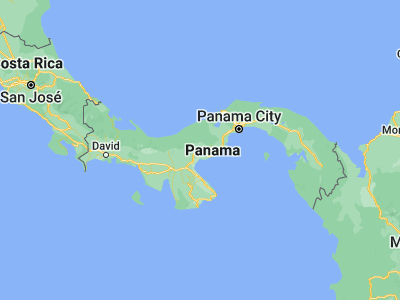 Map showing location of Las Lomas (8.5, -80.38333)
