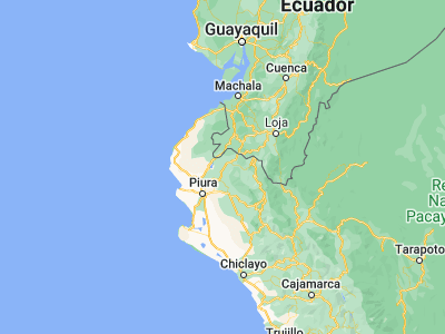Map showing location of Las Lomas (-4.65333, -80.24667)