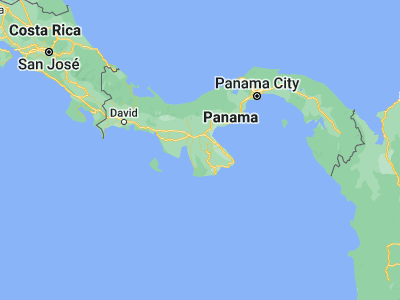 Map showing location of Las Minas (7.8, -80.75)