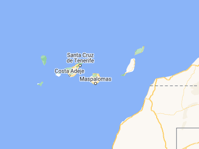 Map showing location of Las Palmas de Gran Canaria (28.09973, -15.41343)