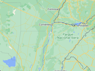 Map showing location of Las Toscas (-28.3529, -59.25795)