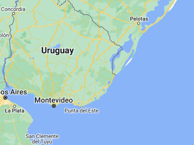 Map showing location of Lascano (-33.66667, -54.2)