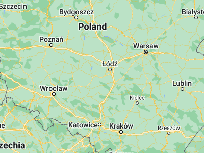 Map showing location of Łask (51.59056, 19.13278)