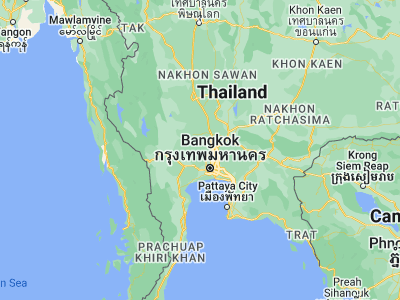 Map showing location of Lat Bua Luang (14.16572, 100.30789)