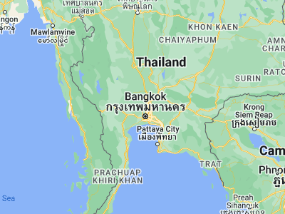 Map showing location of Lat Lum Kaeo (14.03728, 100.40486)