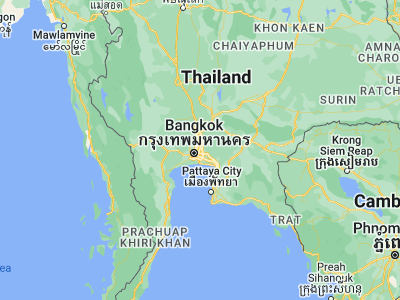 Map showing location of Lat Phrao (13.80349, 100.60749)
