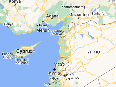 Map showing location of Latakia (35.51484, 35.77684)