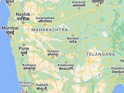 Map showing location of Lātūr (18.4, 76.58333)