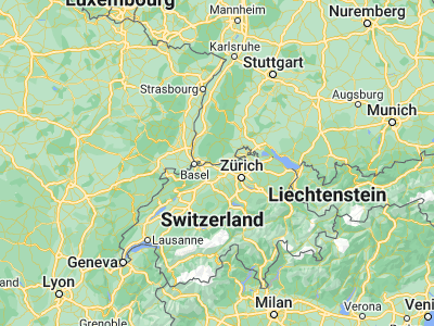 Map showing location of Laufenburg (47.55985, 8.06225)