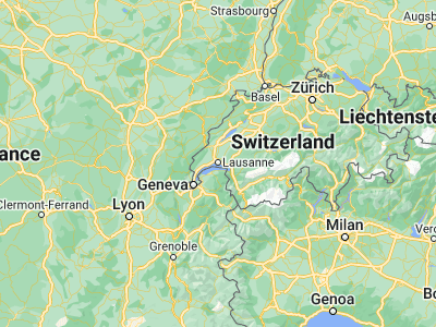 Map showing location of Lausanne (46.516, 6.63282)