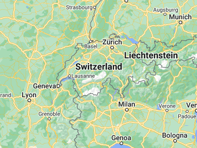 Map showing location of Lauterbrunnen (46.59568, 7.90765)