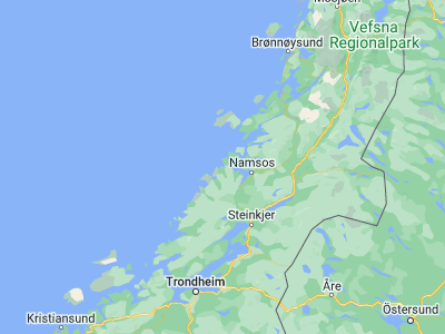 Map showing location of Lauvsnes (64.50061, 10.89396)