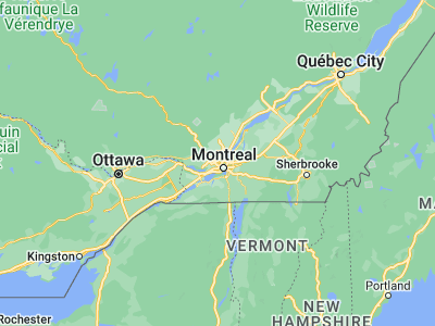 Map showing location of Laval (45.56995, -73.692)