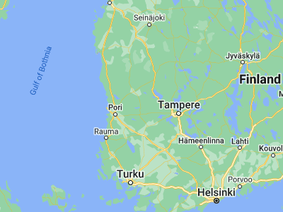 Map showing location of Lavia (61.6, 22.6)