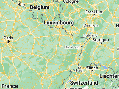 Map showing location of Laxou (48.68315, 6.148)