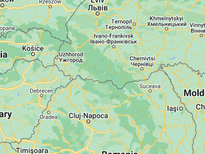 Map showing location of Lazi (48.06667, 24.23333)