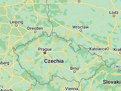 Map showing location of Lázně Bělohrad (50.42874, 15.58269)