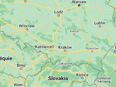Map showing location of Łazy (50.42769, 19.39465)
