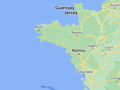 Map showing location of Le Bono (47.64129, -2.94902)