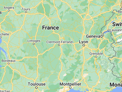 Map showing location of Le Cendre (45.72118, 3.18839)