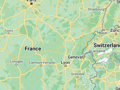 Map showing location of Le Creusot (46.80714, 4.41632)