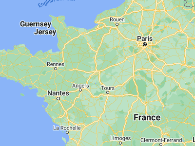 Map showing location of Le Mans (48, 0.2)