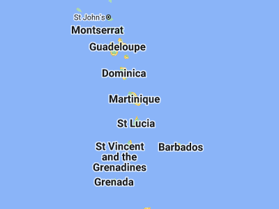 Map showing location of Le Marin (14.47212, -60.86973)