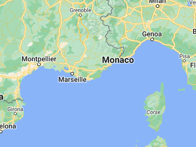 Map showing location of Le Plan-de-la-Tour (43.33333, 6.55)
