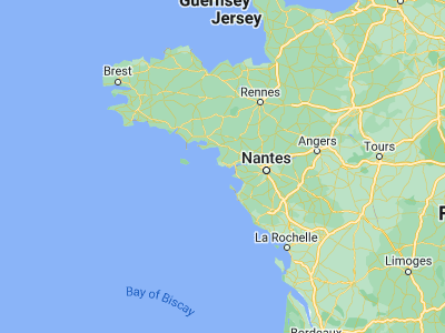 Map showing location of Le Pouliguen (47.26973, -2.4278)