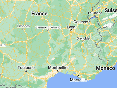 Map showing location of Le Puy-en-Velay (45.04366, 3.88523)