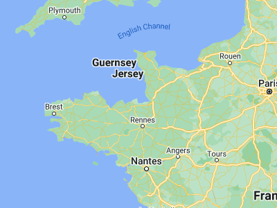 Map showing location of Le Vivier-sur-Mer (48.60169, -1.77302)