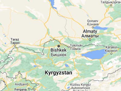 Map showing location of Lebedinovka (42.88454, 74.67819)
